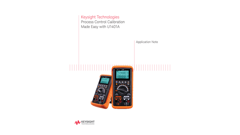 Easy Calibration Test for Process Control with U1401A